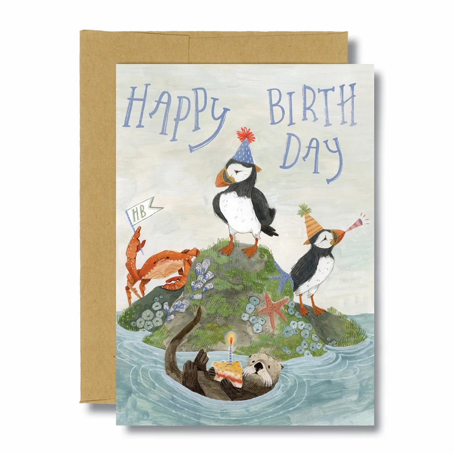Canyon and Cove Art | Puffin Birthday Card