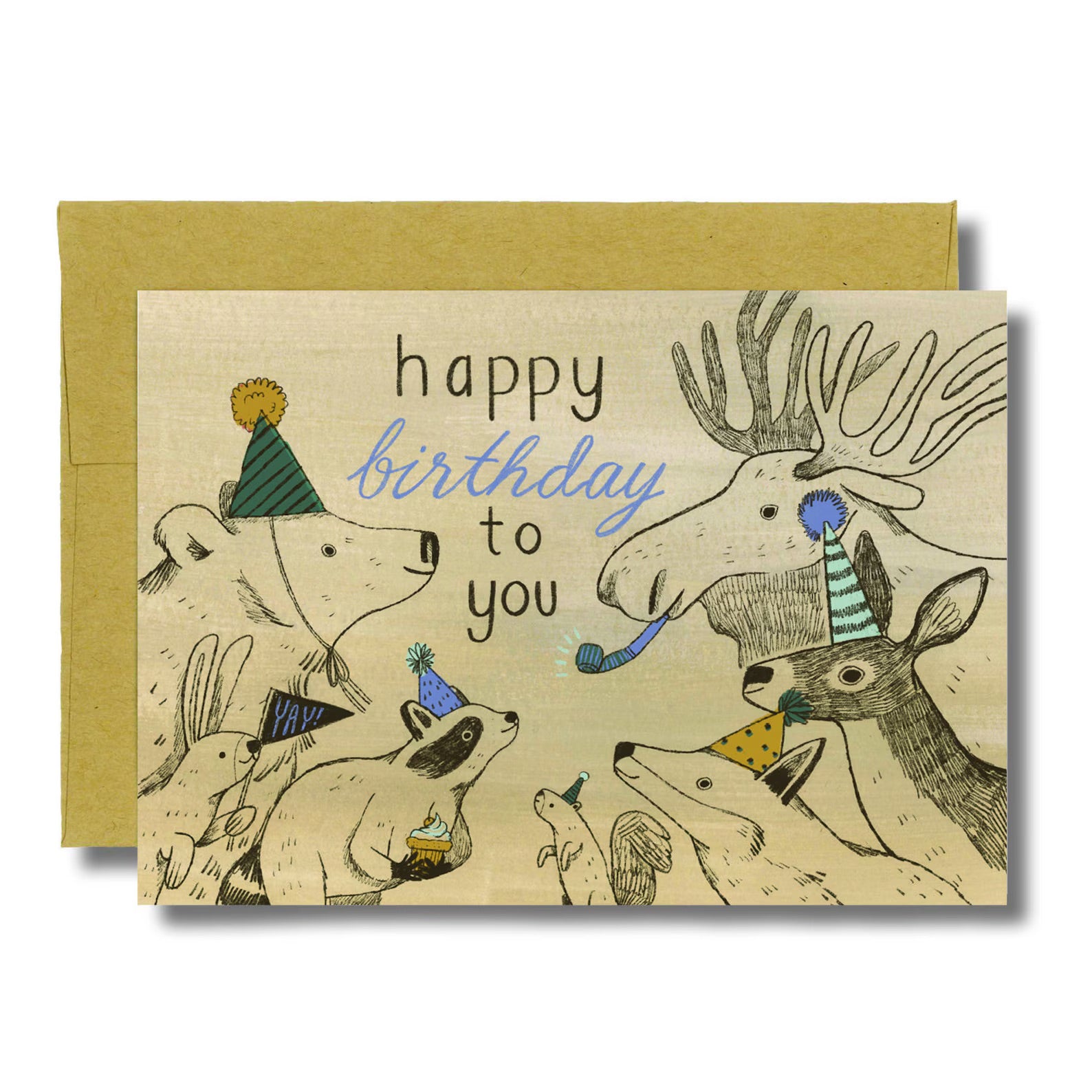 Canyon and Cove Art | Party in the Woods Birthday Card