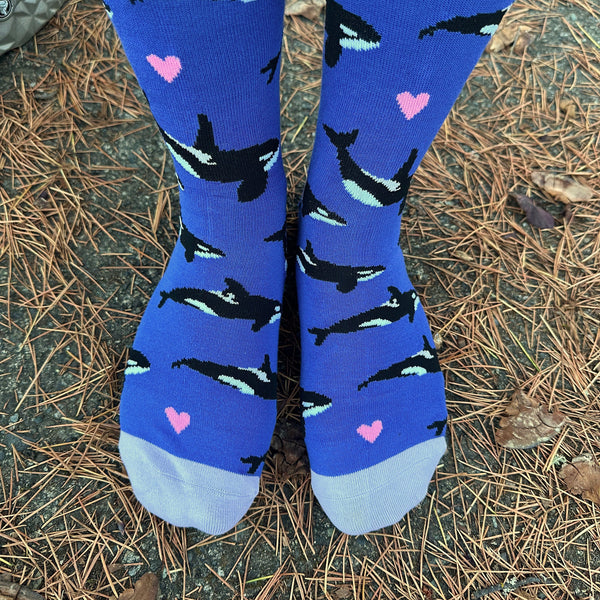 Owl & Bear Studio | Orca Whale Socks