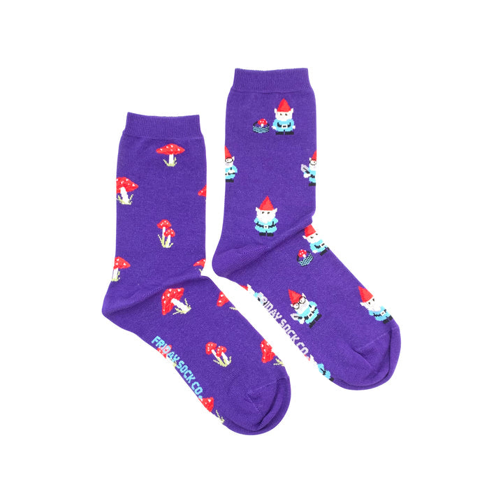 Friday Sock Co. | Women's Socks | Gnome and Mushroom