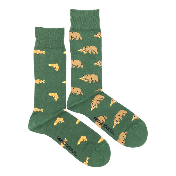 Friday Sock Co. |  Men's Socks | Grizzly & Salmon