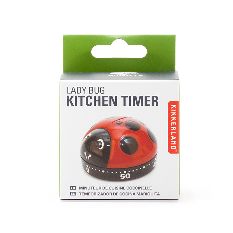 Kikkerland | Lady Bug Kitchen Timer