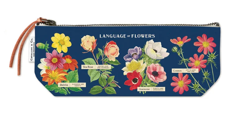 Cavallini & Co. | Mini Pouch | Language of Flowers