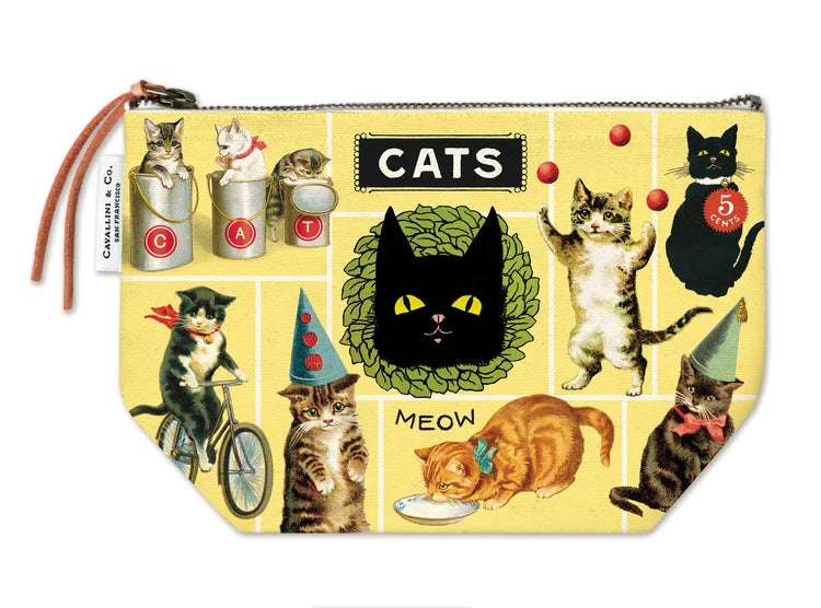 Cavallini & Co. | Vintage Pouch | Vintage Cats