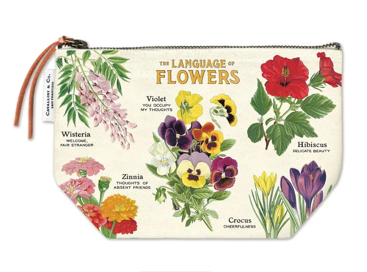 Cavallini & Co. | Vintage Pouch | Language of Flowers