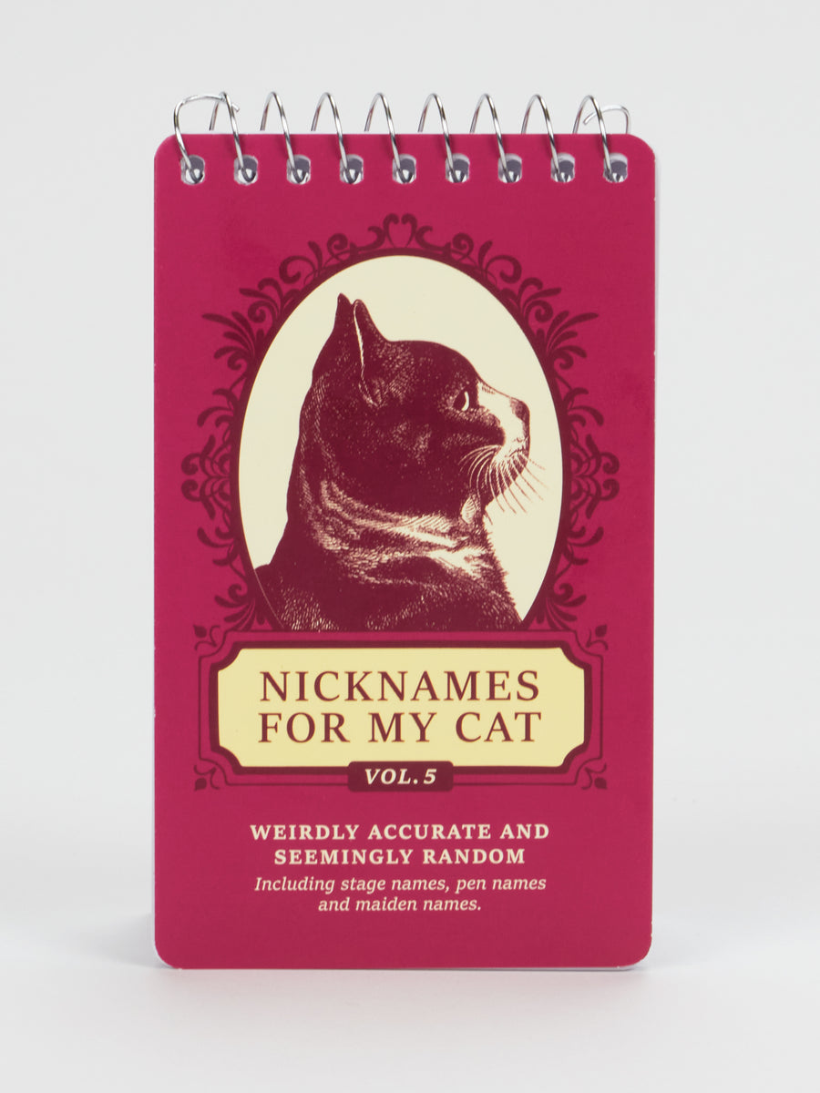 Blue Q | Spiral Notebook | Nicknames For My Cat Vol. 5
