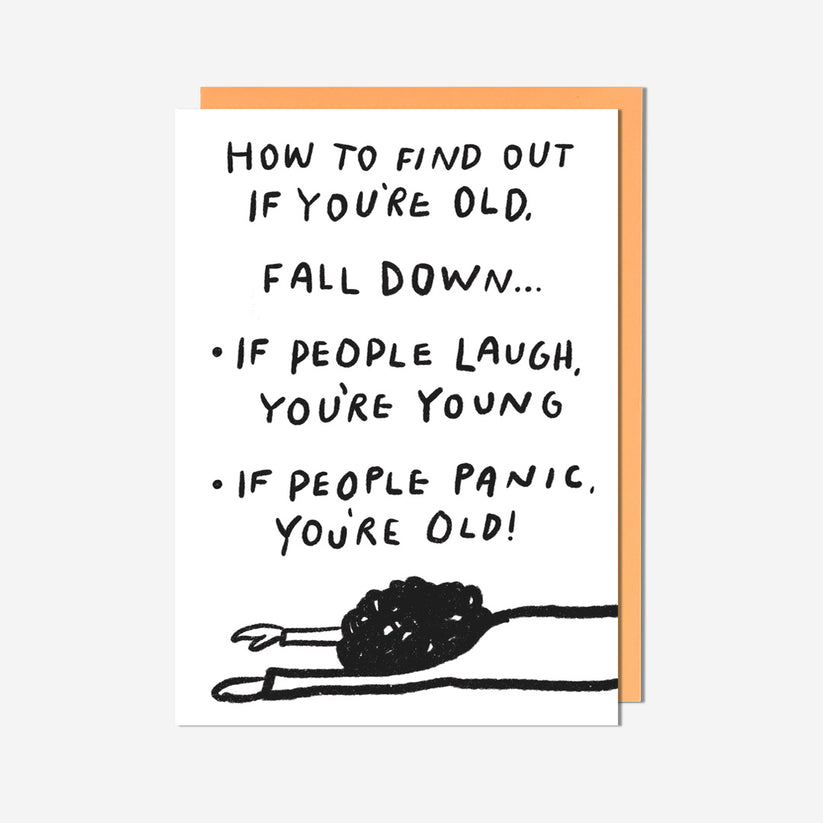 Pigment Productions | Fall Down Birthday Card