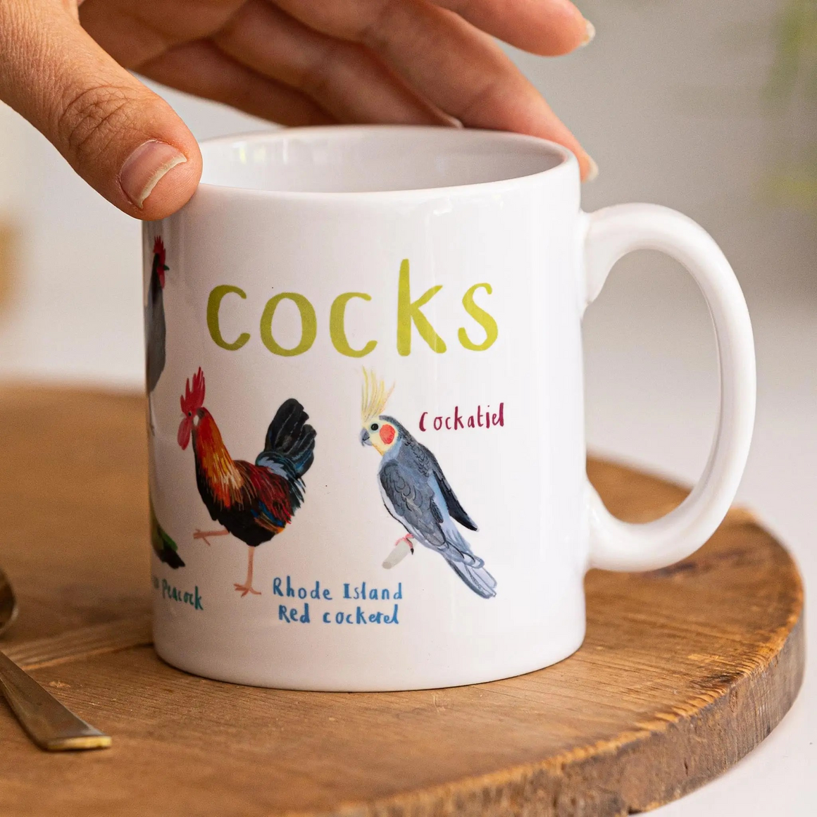 Cocks Bird Pun- Fowl Language Mug | Fly Paper