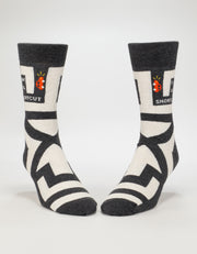Blue Q | Men's Crew Socks | I Know A Shortcut