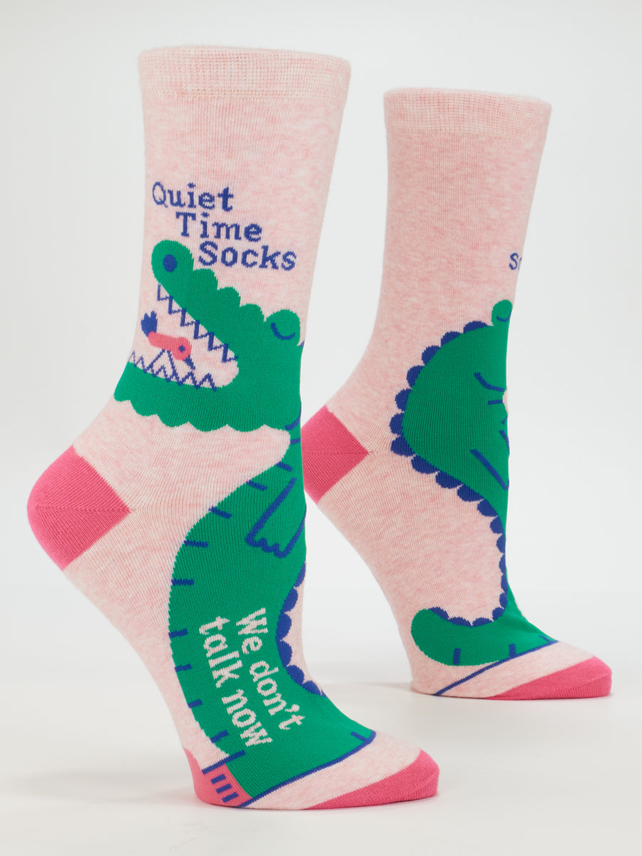 Blue Q | Women's Crew Socks | Quiet Time