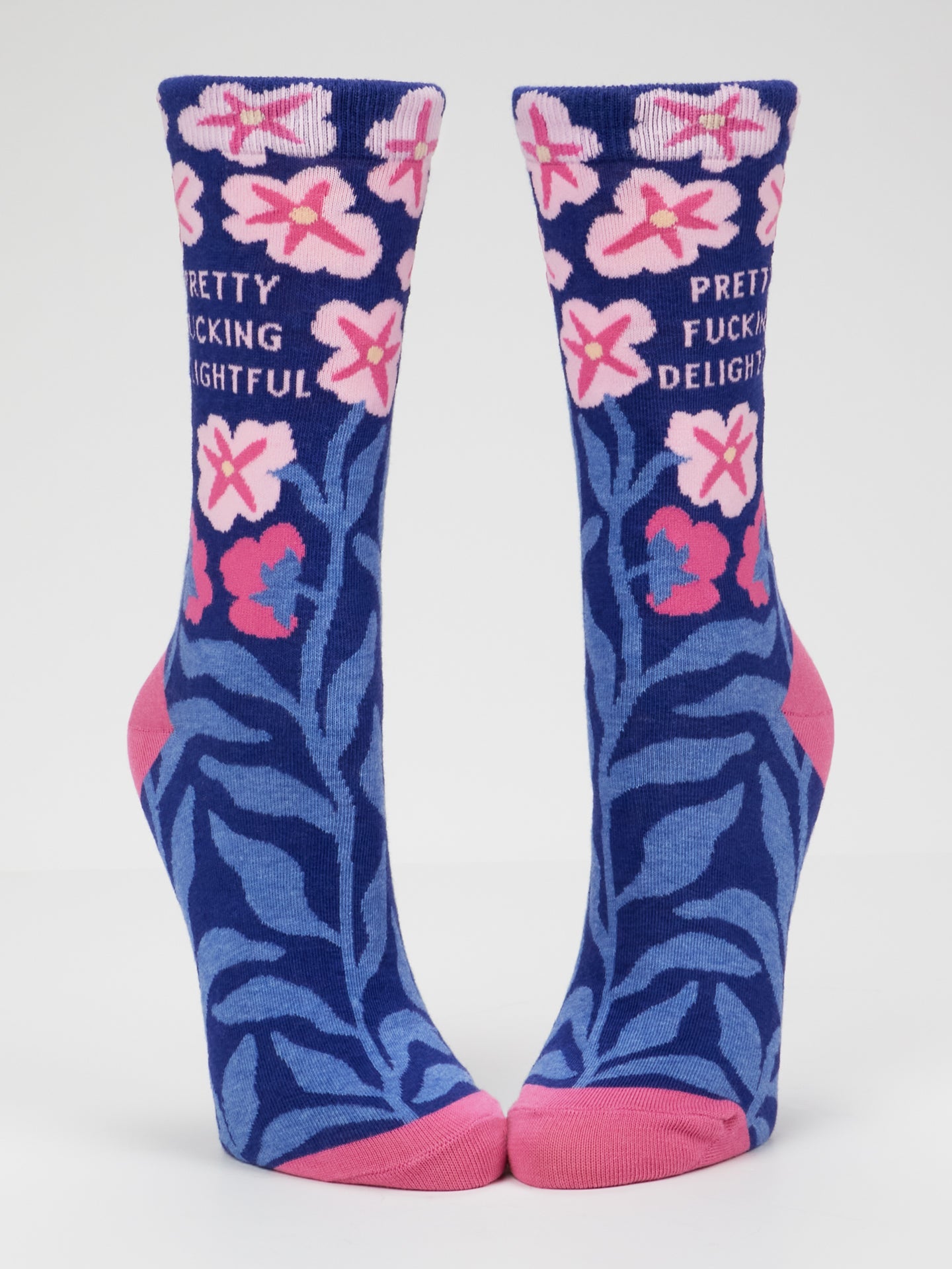 Blue Q | Women's Crew Socks | Pretty Fucking Delightful