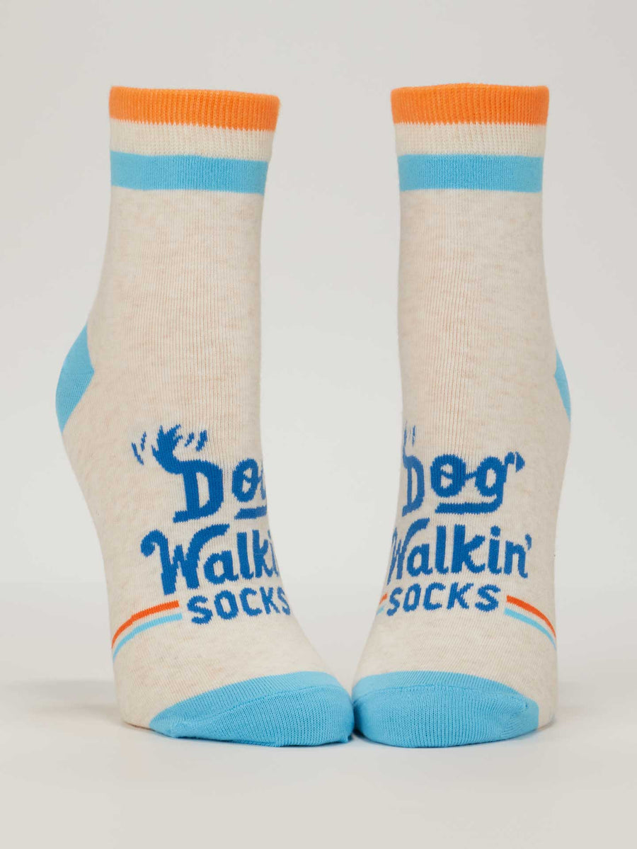 Blue Q | Women's Ankle Socks | Dog Walkin' Socks