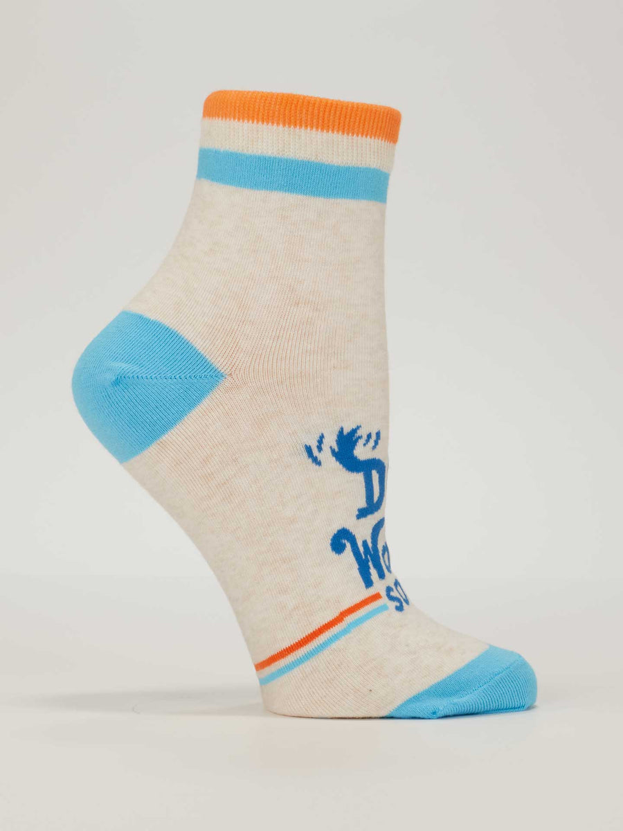 Blue Q | Women's Ankle Socks | Dog Walkin' Socks