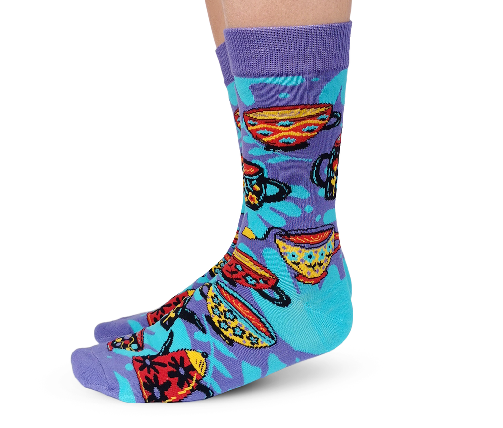 Uptown Sox | Women's Crew Socks | Tea Time
