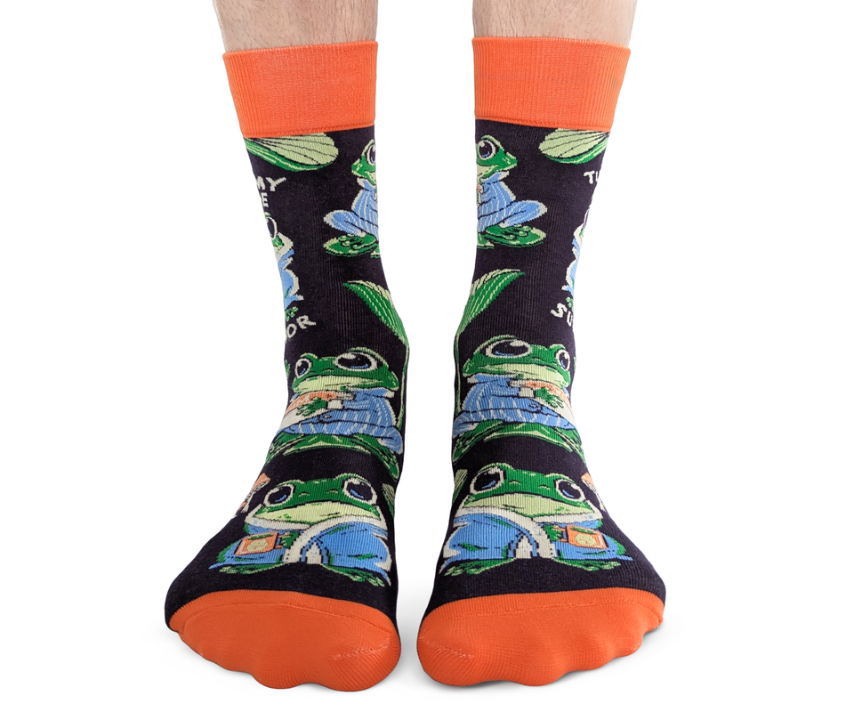 Uptown Sox | Men's Crew Socks | Tummy Ache Survivor