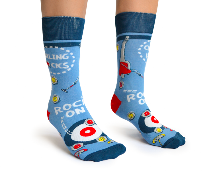 Uptown Sox | Men's Crew Socks | Curling Rocks
