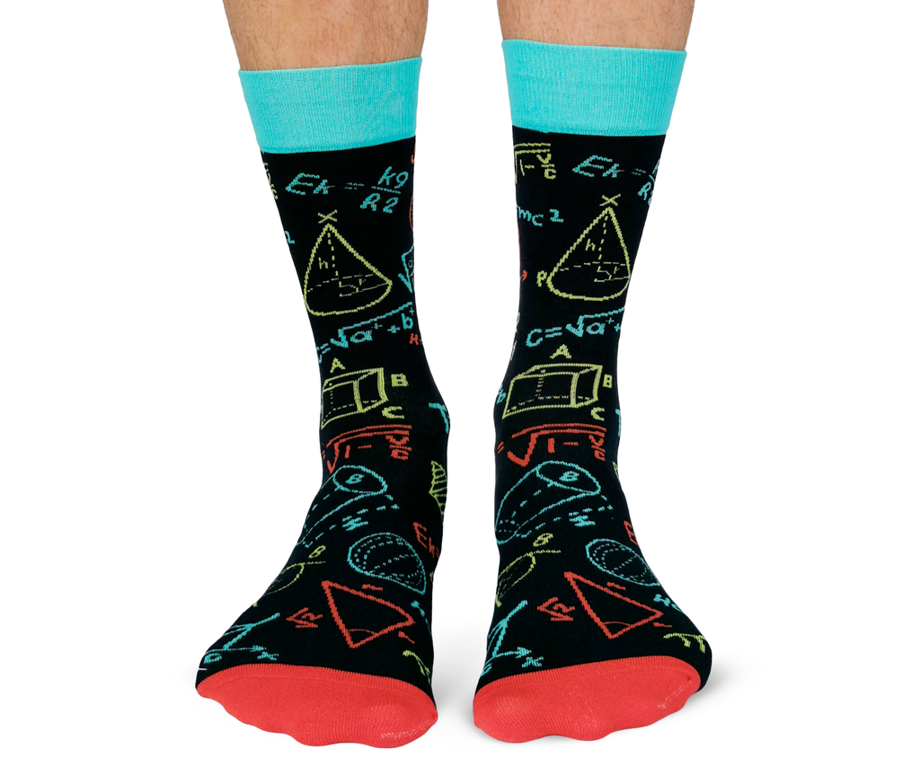 Uptown Sox | Men's Crew Socks | Math Attack