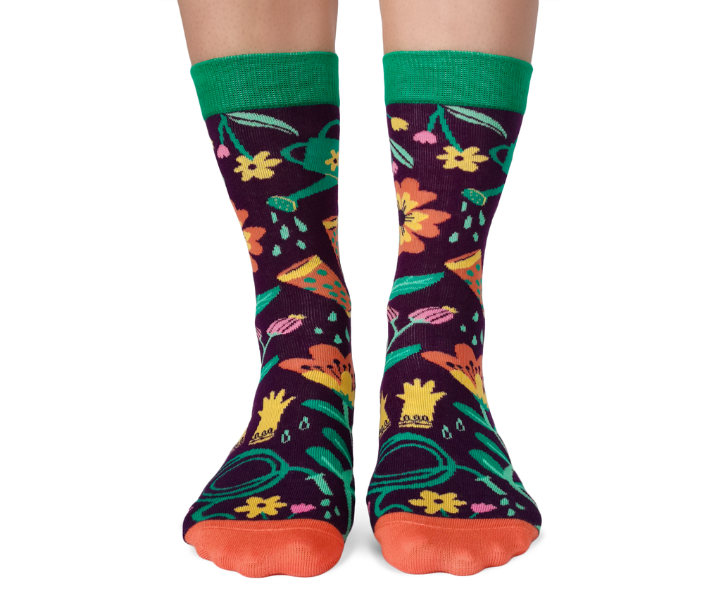 Uptown Sox | Women's Crew Socks | Green Thumb