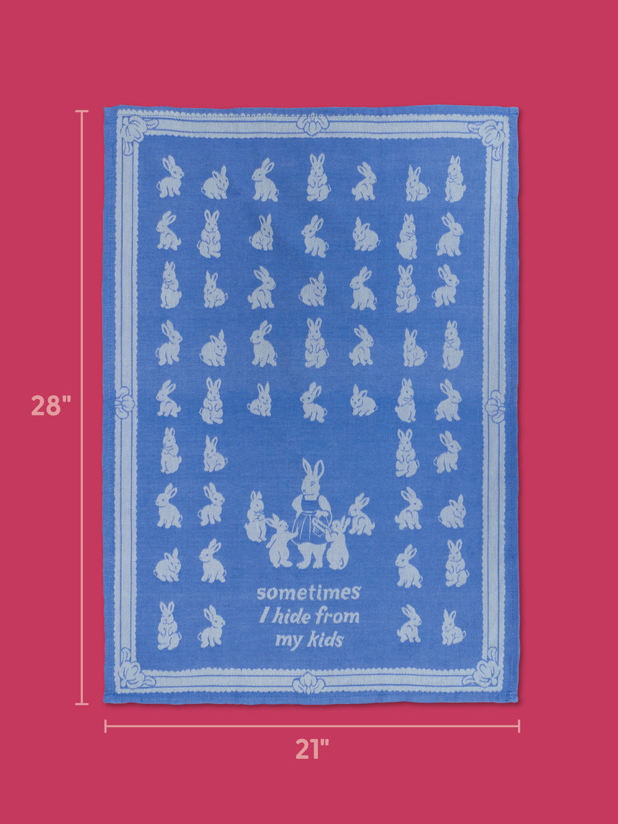 Sometimes I Hide From My Kids | Dish Towel | Blue Q