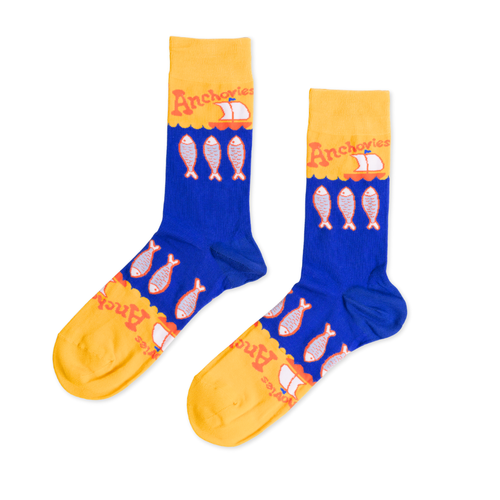 Yellow Owl Workshop | Large | Anchovies Crew Socks