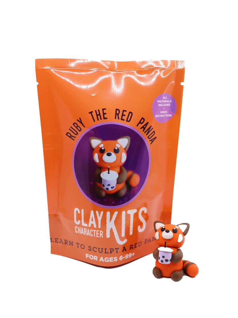 The Make Station | Ruby the Red Panda Polymer Clay Kit