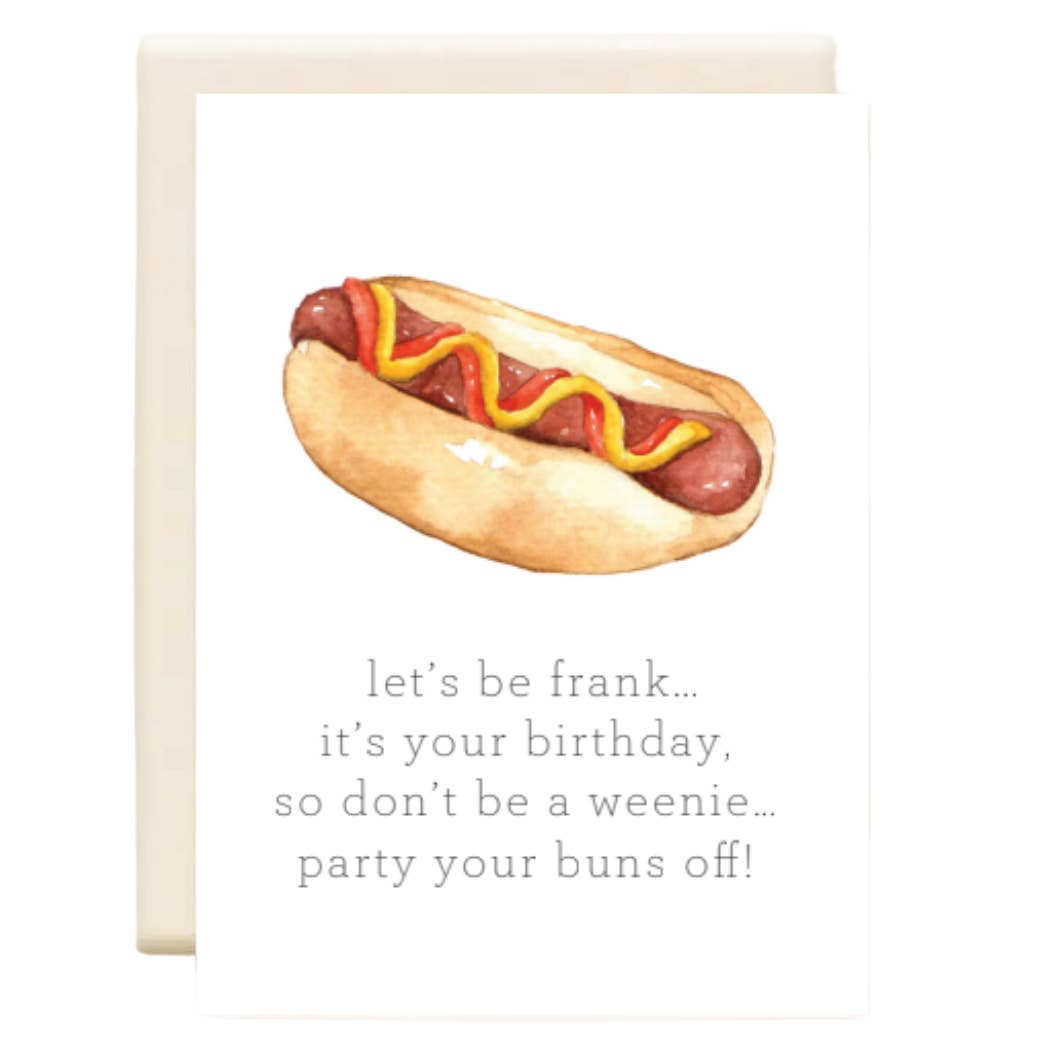 Inkwell Cards | Hot Dog Birthday Card