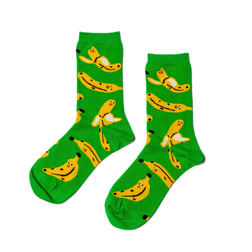 Yellow Owl Workshop | Small | Banana Crew Socks