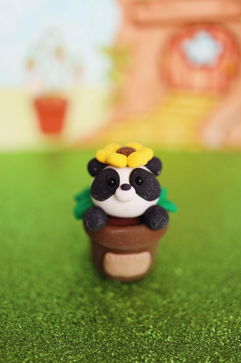 The Make Station | Potted Panda Polymer Clay Kit