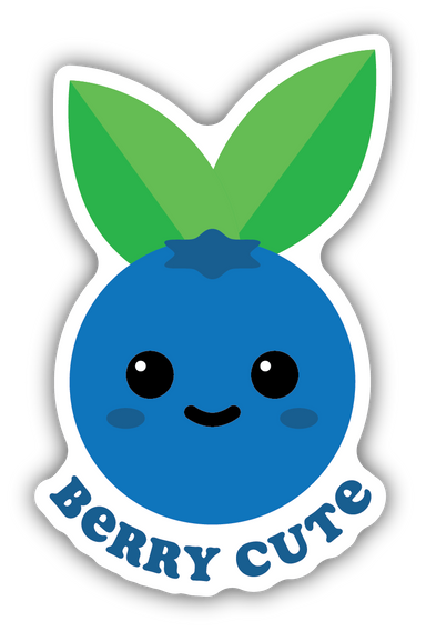 Berry Cute Blueberry Sticker - Oscar & Libby's