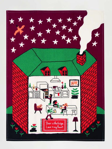 Beer in the Fridge Dish Towel | Blue Q - Oscar & Libby's