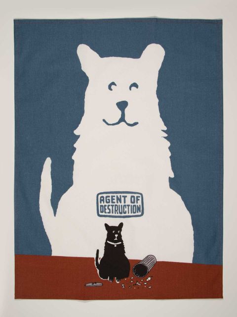Agent of Destruction Dish Towel | Blue Q - Oscar & Libby's