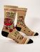 Blue Q | Men's Crew Socks | I'll Feed All You Fuckers - Oscar & Libby's