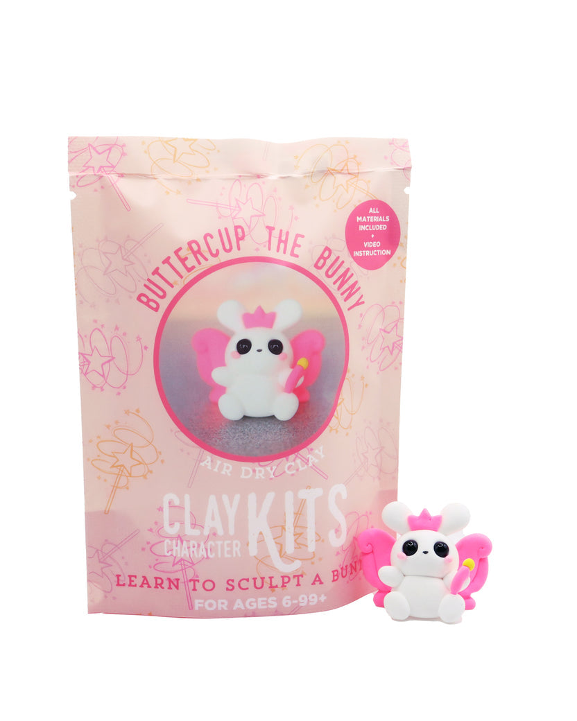 The Make Station | Buttercup the Bunny Air Dry Clay Kit
