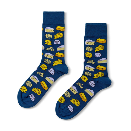 Yellow Owl Workshop | Large | Cheese Crew Socks