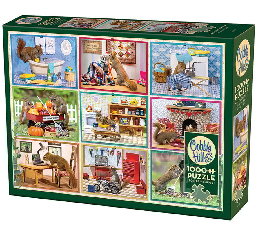 Cobble Hill | Squirrels at Home 1000 piece puzzle