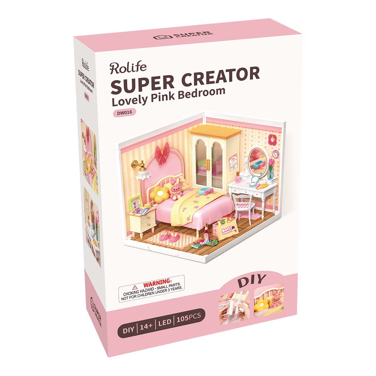 Rolife Super Creator | Lovely Pink Bedroom