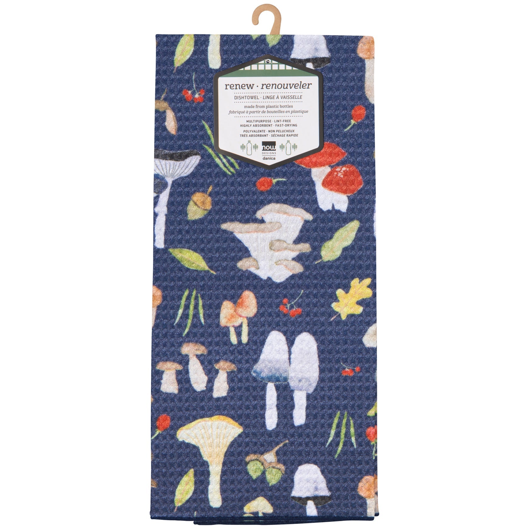 Now Designs | Field Mushrooms Recycled Microfibre Dish Towel