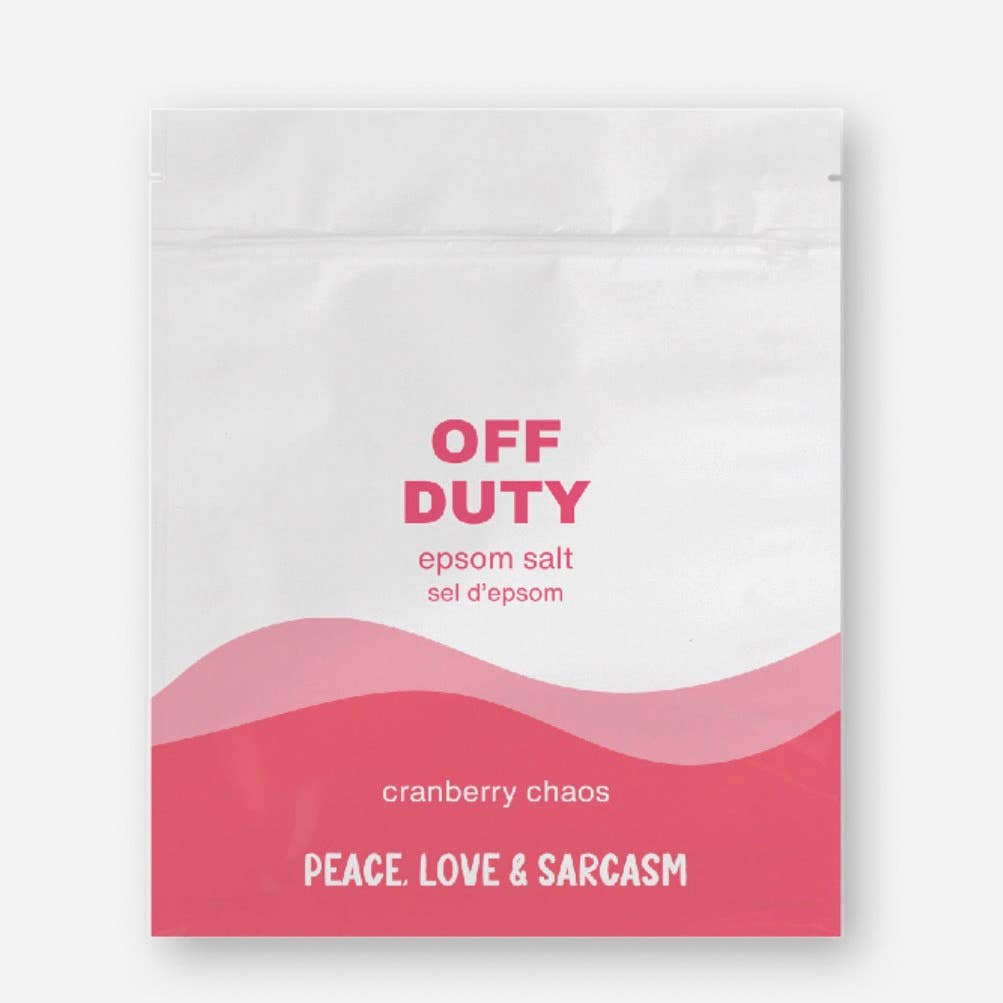 Peace Love & Sarcasm | Off Duty | Cranberry Chaos Epsom Salts