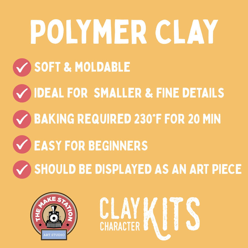 The Make Station | Ruby the Red Panda Polymer Clay Kit