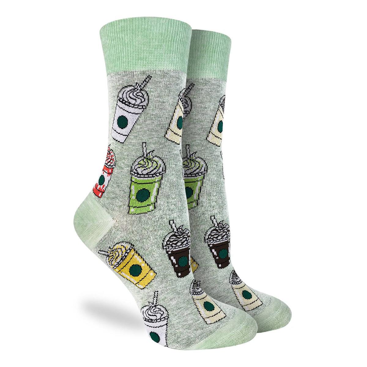 Good Luck Sock | Women's Crew | Frappuccinos