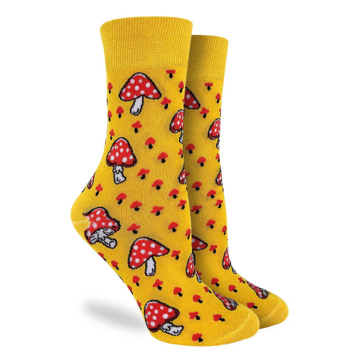 Good Luck Sock | Women's Crew | Amanita Mushrooms