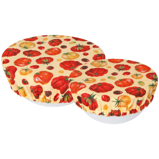Bowl Covers: Set of Two - Heirloom Tomatoes