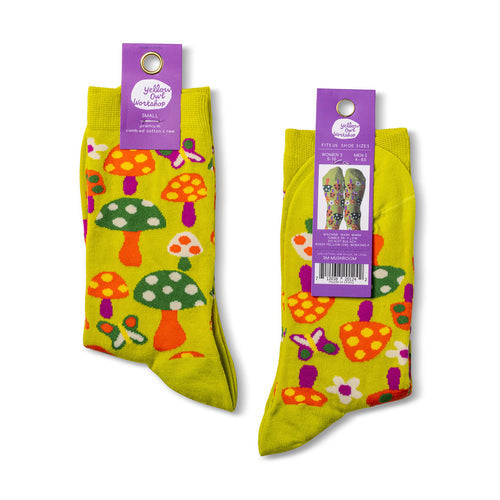 Yellow Owl Workshop | Small | Mushroom Crew Socks