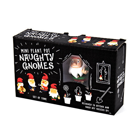 Gift Republic | Mini Plant Pot Naughty Gnomes