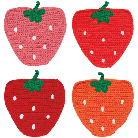 Crochet Coasters - Berry Sweet