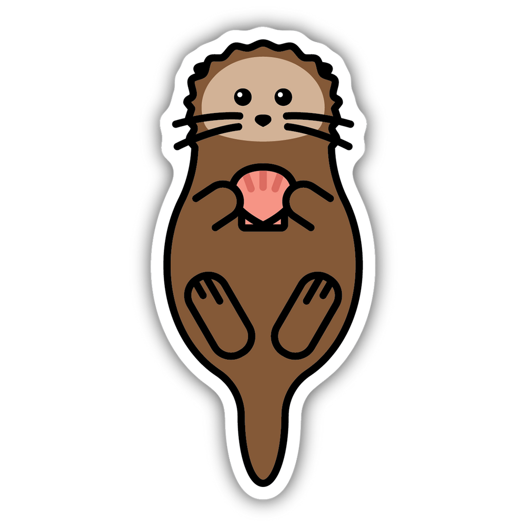Sea Otter Sticker - Oscar & Libby's