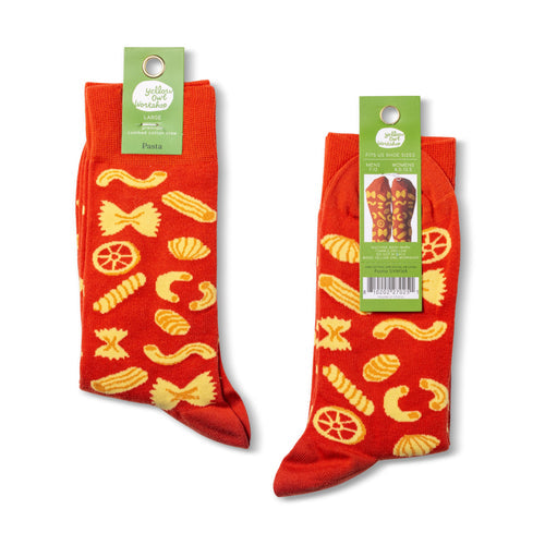 Yellow Owl Workshop | Large | Pasta Crew Socks