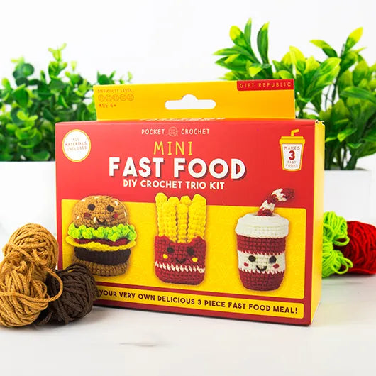 Gift Republic | Mini Fast Food DIY Crochet Kit
