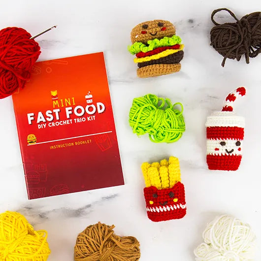 Gift Republic | Mini Fast Food DIY Crochet Kit