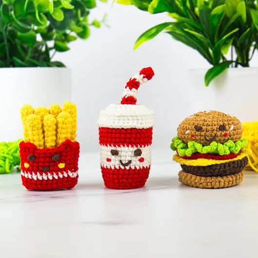 Gift Republic | Mini Fast Food DIY Crochet Kit